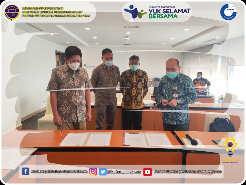 "Penandatanganan Berita Acara Kesepakatan Addendum III Perjanjian Konsesi Pengusahaan Terminal Petikemas Belawan Fase 2"