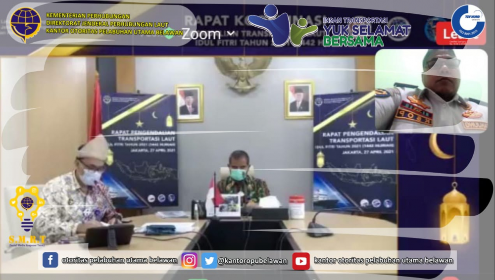 “Persiapan Posko Pengendalian Transportasi Laut Idul Fitri Tahun 2021 (1442 H)”