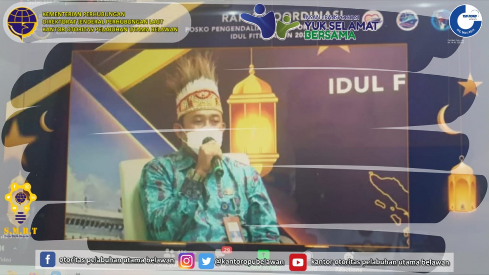 “Persiapan Posko Pengendalian Transportasi Laut Idul Fitri Tahun 2021 (1442 H)”