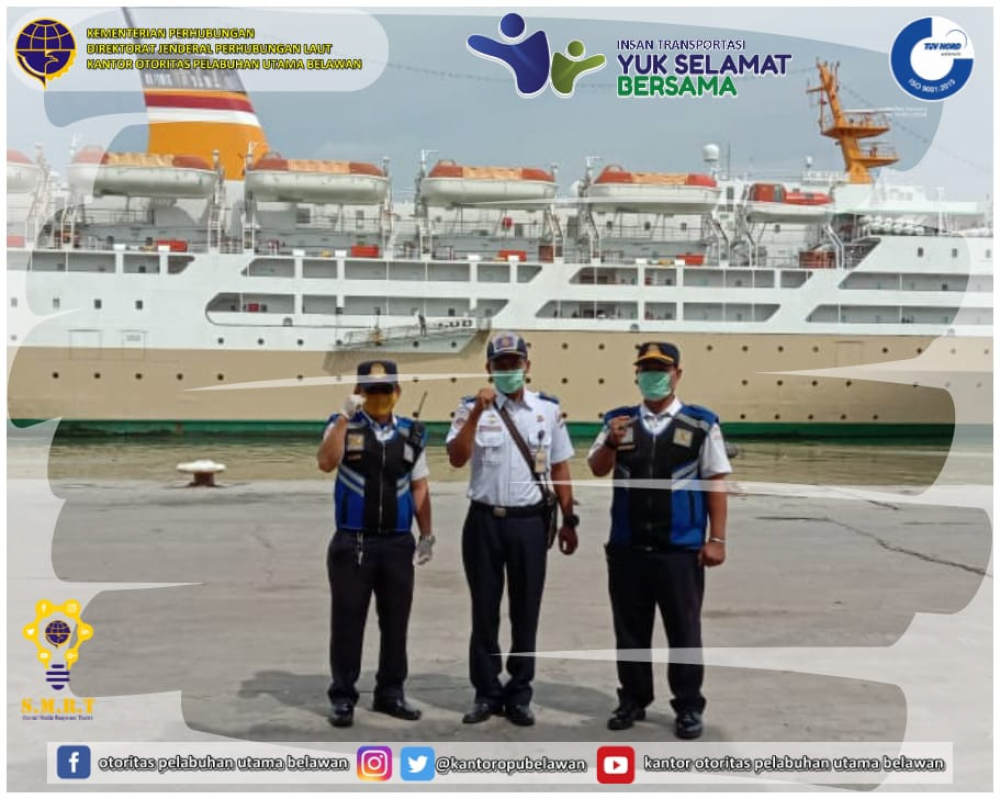 "Keberangkatan Kapal KM.Kelud di Pelabuhan Belawan"