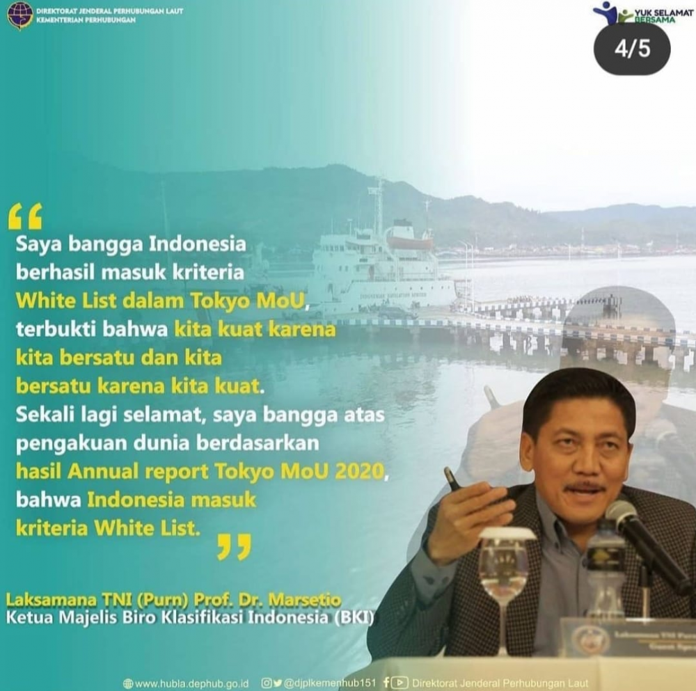 "Apa Kata Mereka Tentang Masuknya Indonesia Ke Kategori White List Tokyo MOU”