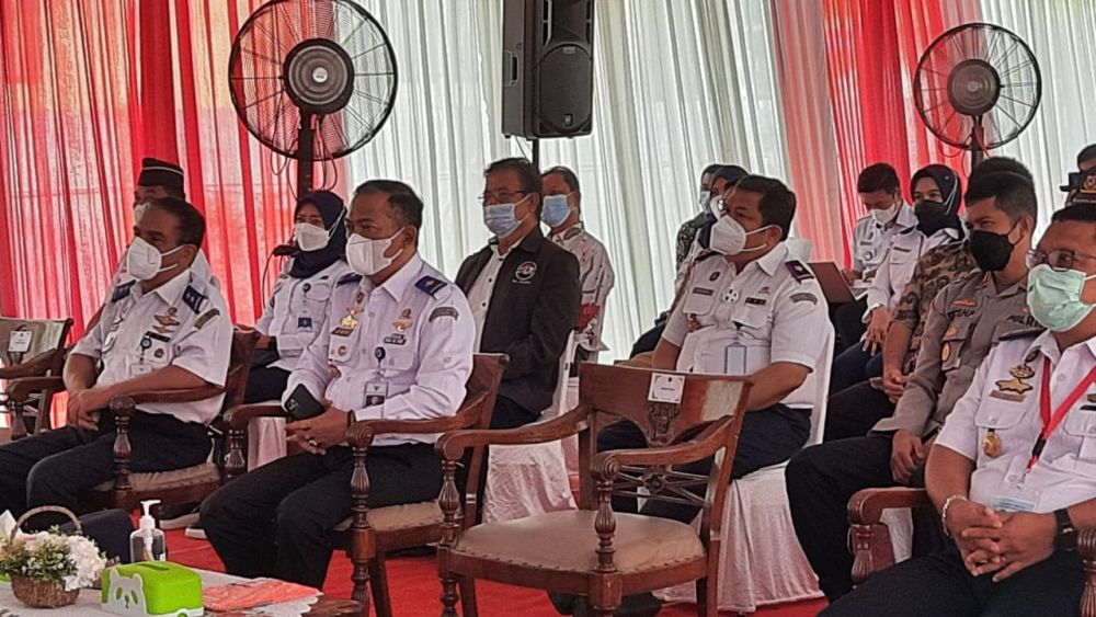 DIRJEN HUBLA LAKUKAN PELETAKAN BATU PERTAMA PEMBANGUNAN GEDUNG PELAYANAN PUBLIK KSOP SUNDA KELAPA