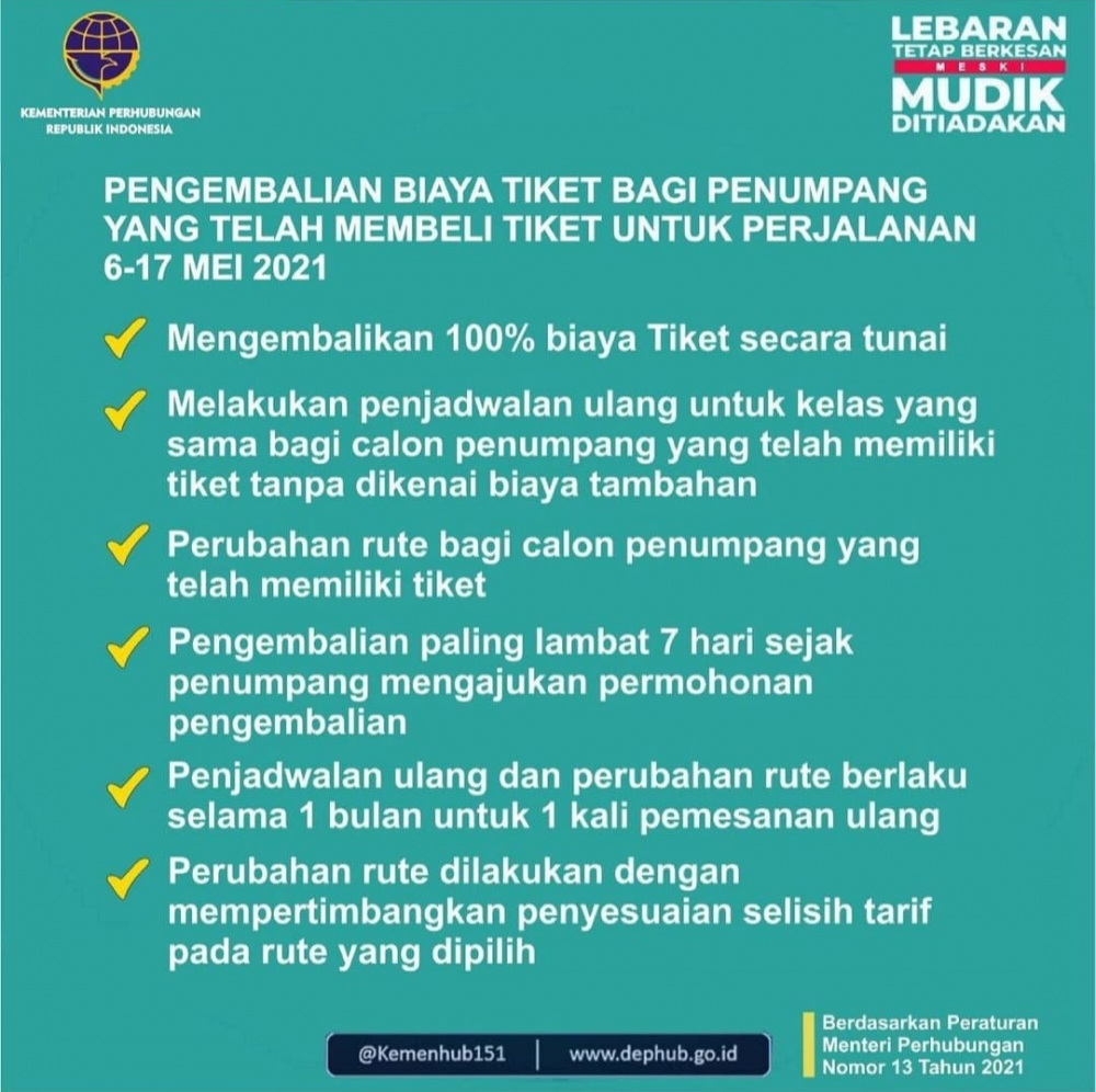 Larangan Pengoperasian Sarana Transportasi Laut Untuk Kepentingan Mudik