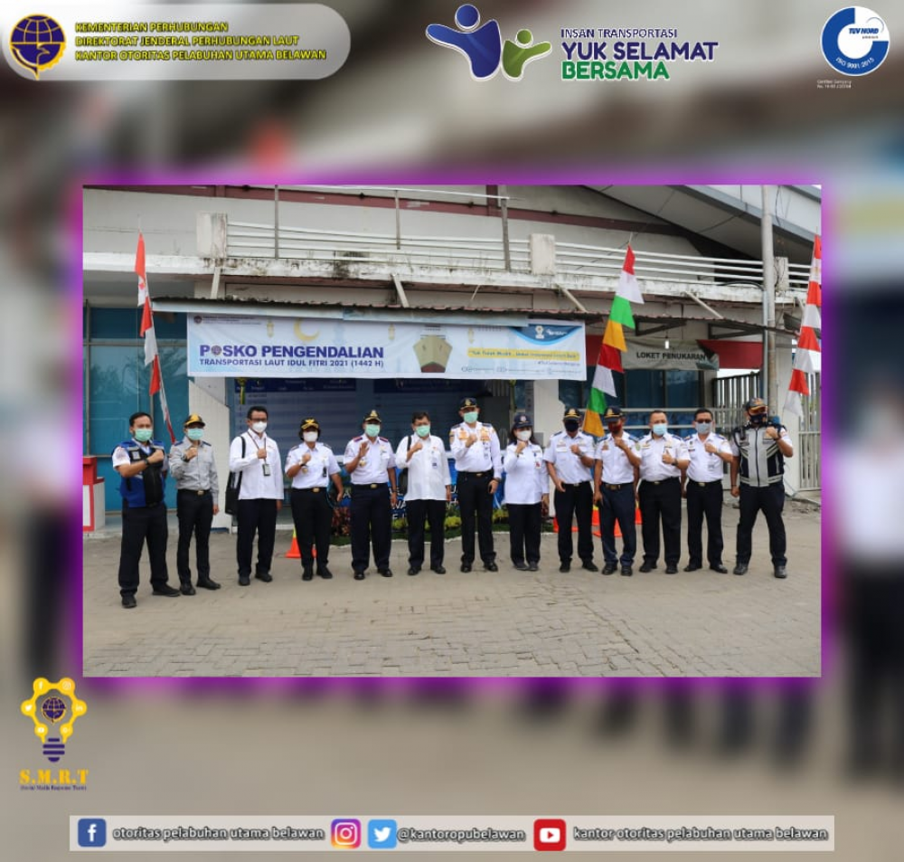 Kunjungan Inspektur III Dalam Rangka Monitoring dan Evaluasi Pengendalian Transportasi Selama Masa Idul Fitri Tahun 2021 (1442 H) Sesuai IM Nomor 3 Tahun 2021