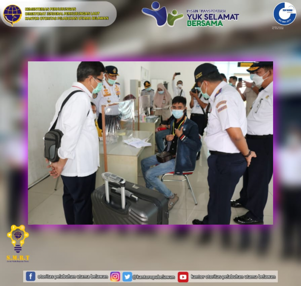 Kunjungan Inspektur III Dalam Rangka Monitoring dan Evaluasi Pengendalian Transportasi Selama Masa Idul Fitri Tahun 2021 (1442 H) Sesuai IM Nomor 3 Tahun 2021