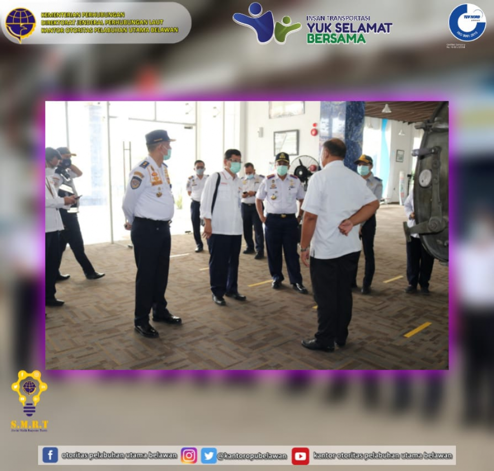 Kunjungan Inspektur III Dalam Rangka Monitoring dan Evaluasi Pengendalian Transportasi Selama Masa Idul Fitri Tahun 2021 (1442 H) Sesuai IM Nomor 3 Tahun 2021