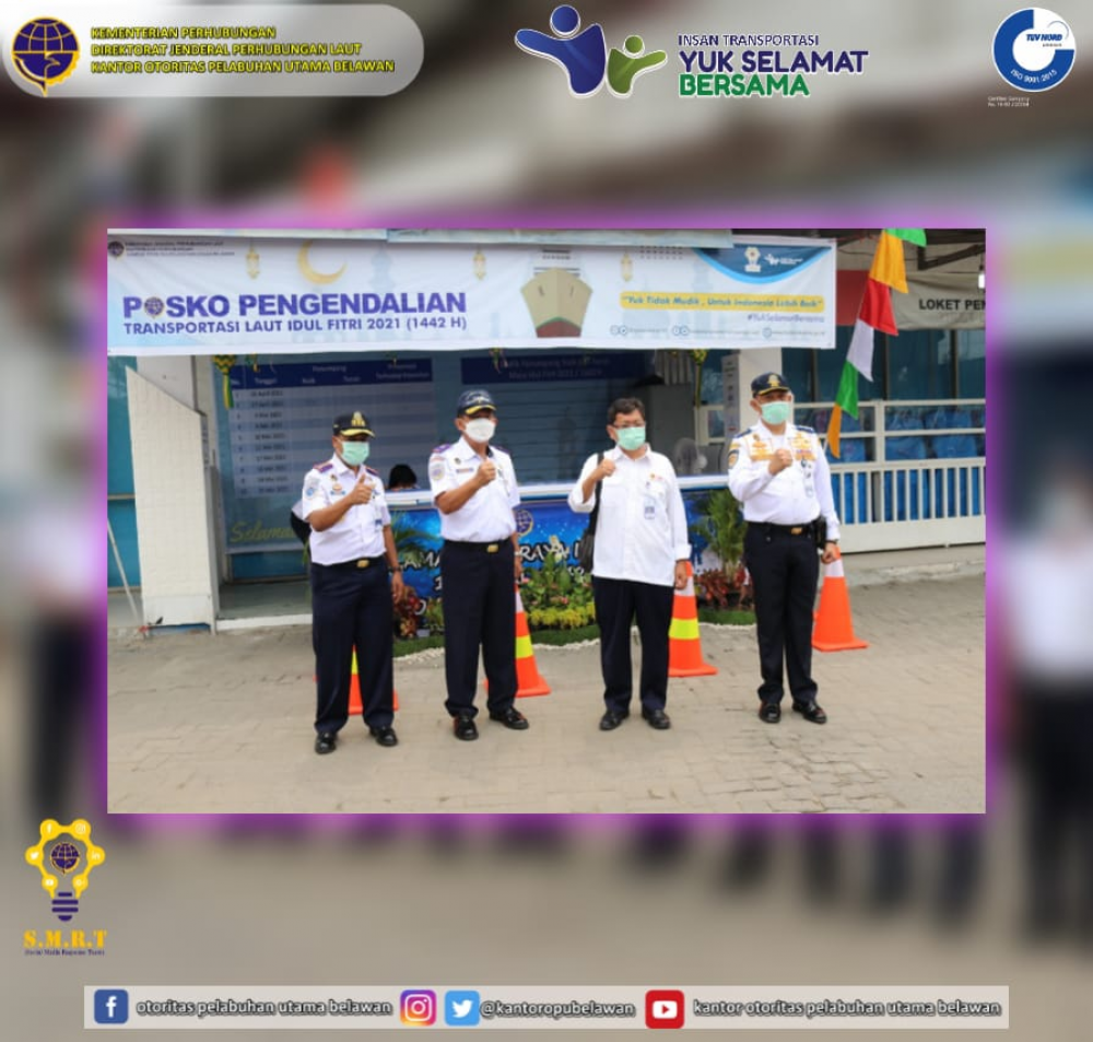 Kunjungan Inspektur III Dalam Rangka Monitoring dan Evaluasi Pengendalian Transportasi Selama Masa Idul Fitri Tahun 2021 (1442 H) Sesuai IM Nomor 3 Tahun 2021
