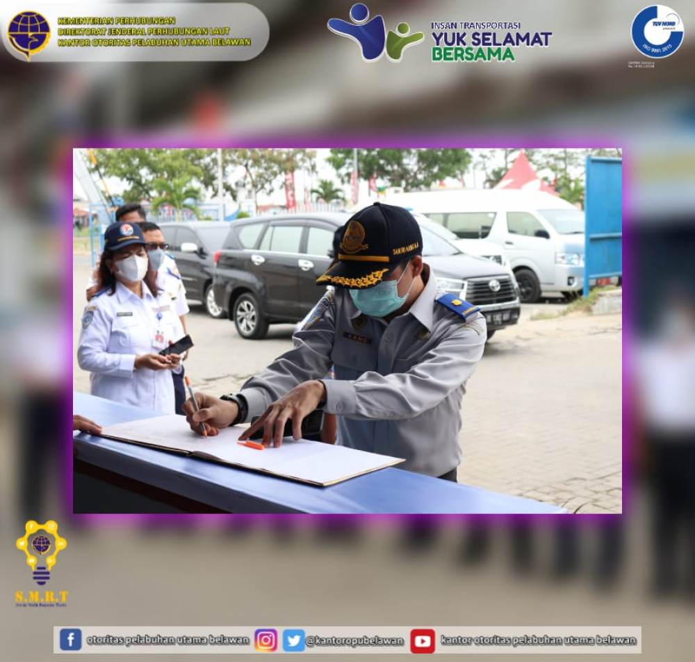 Kunjungan Inspektur III Dalam Rangka Monitoring dan Evaluasi Pengendalian Transportasi Selama Masa Idul Fitri Tahun 2021 (1442 H) Sesuai IM Nomor 3 Tahun 2021
