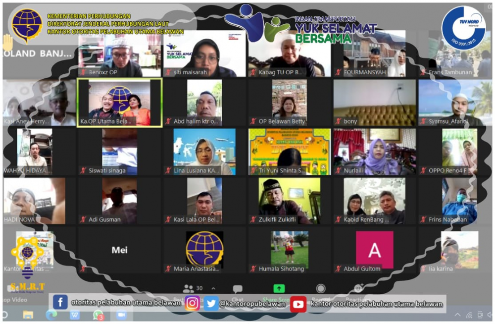 “Kegiatan Halal Bihalal melalui Aplikasi Zoom Meeting ”
