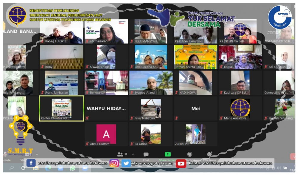 “Kegiatan Halal Bihalal melalui Aplikasi Zoom Meeting ”