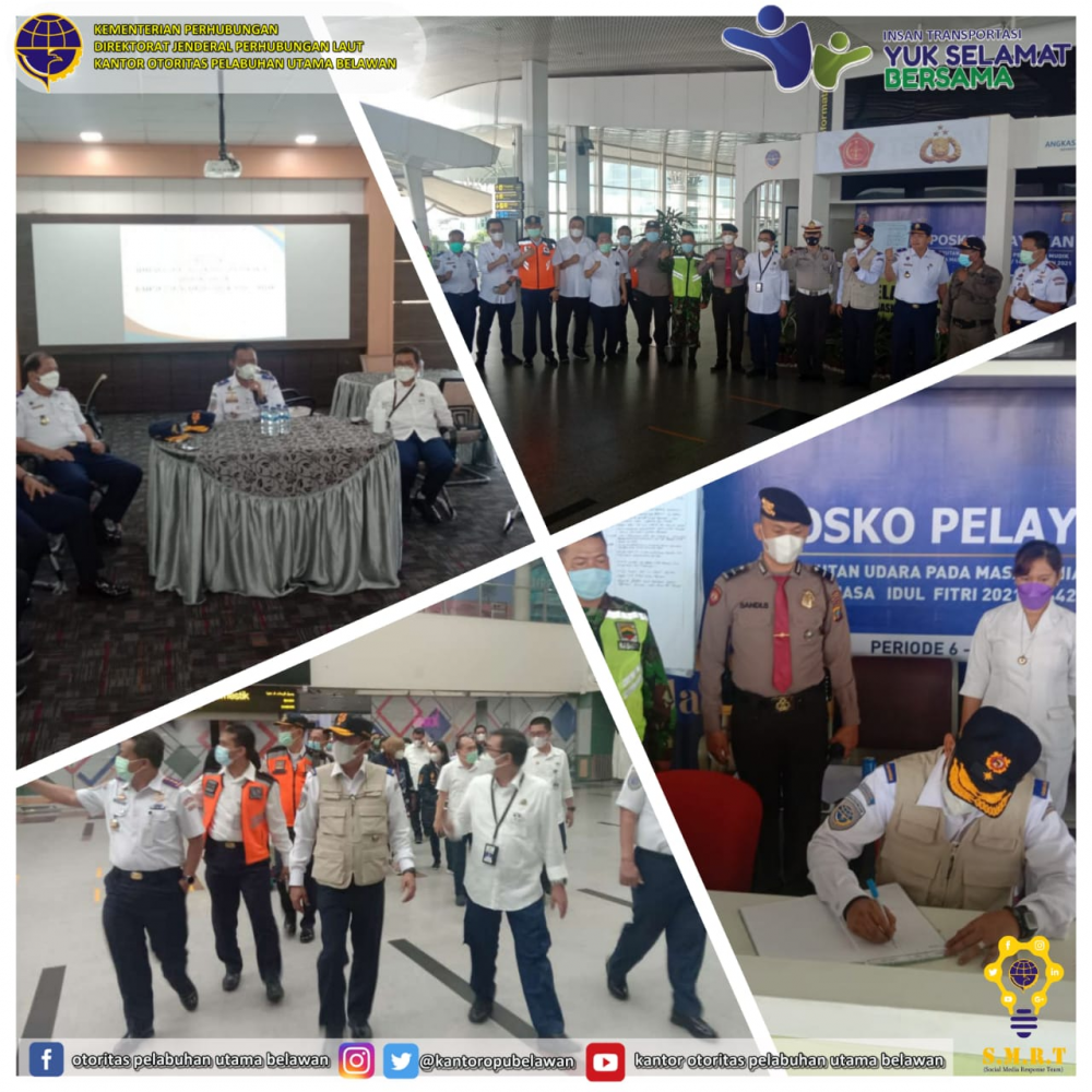 “Sesditjen Hubla Laksanakan Monitoring dan Evaluasi Kegiatan Pengendalian Transportasi dimasa Idul Fitri Tahun 2021 (1442 H) di Sumatera Utara (SUMUT)”