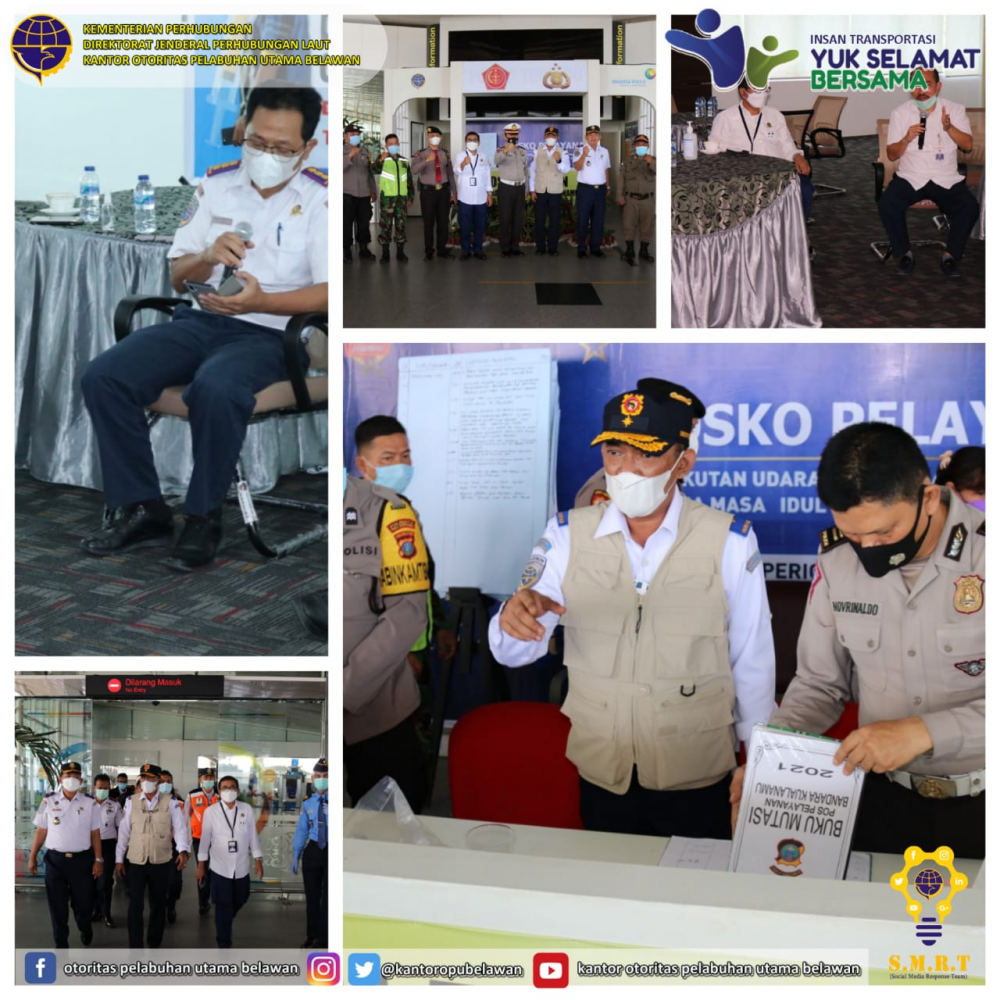 “Sesditjen Hubla Laksanakan Monitoring dan Evaluasi Kegiatan Pengendalian Transportasi dimasa Idul Fitri Tahun 2021 (1442 H) di Sumatera Utara (SUMUT)”