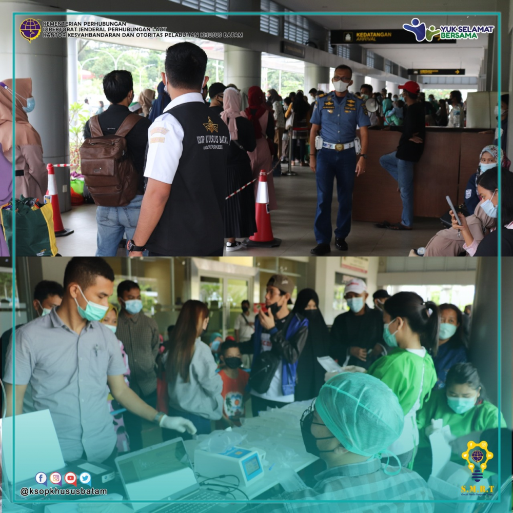Suasana Terminal Domestik Sekupang Pasca Peniadaan Mudik