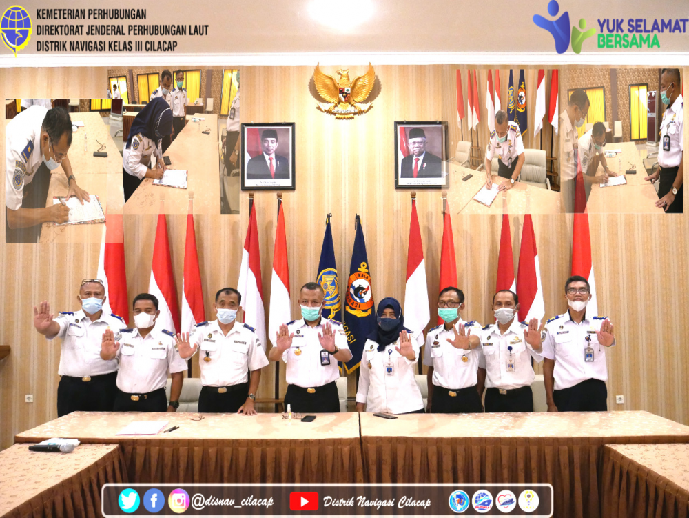 DISTRIK NAVIGASI KELAS III CILACAP BERTEKAT MEWUJUDKAN ZONA INTEGRITAS