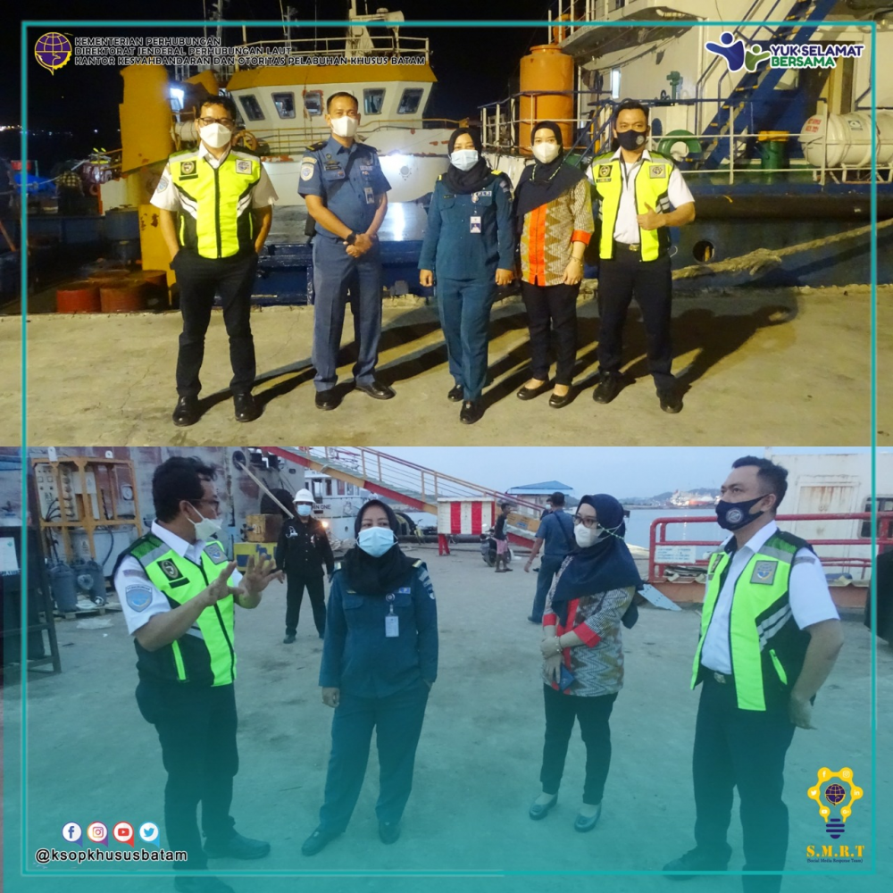 Kegiatan Inspeksi pada Perairan Wajib Pandu Kelas III Batu Ampar & Kabil dan Perairan Wajib Pandu Kelas II Tanjung Uncang Batam