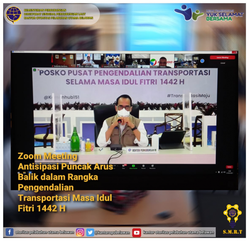 “Antisipasi Puncak Arus Pengendalian Transportasi Selama Masa Idul Fitri 1442 Hijriyah”