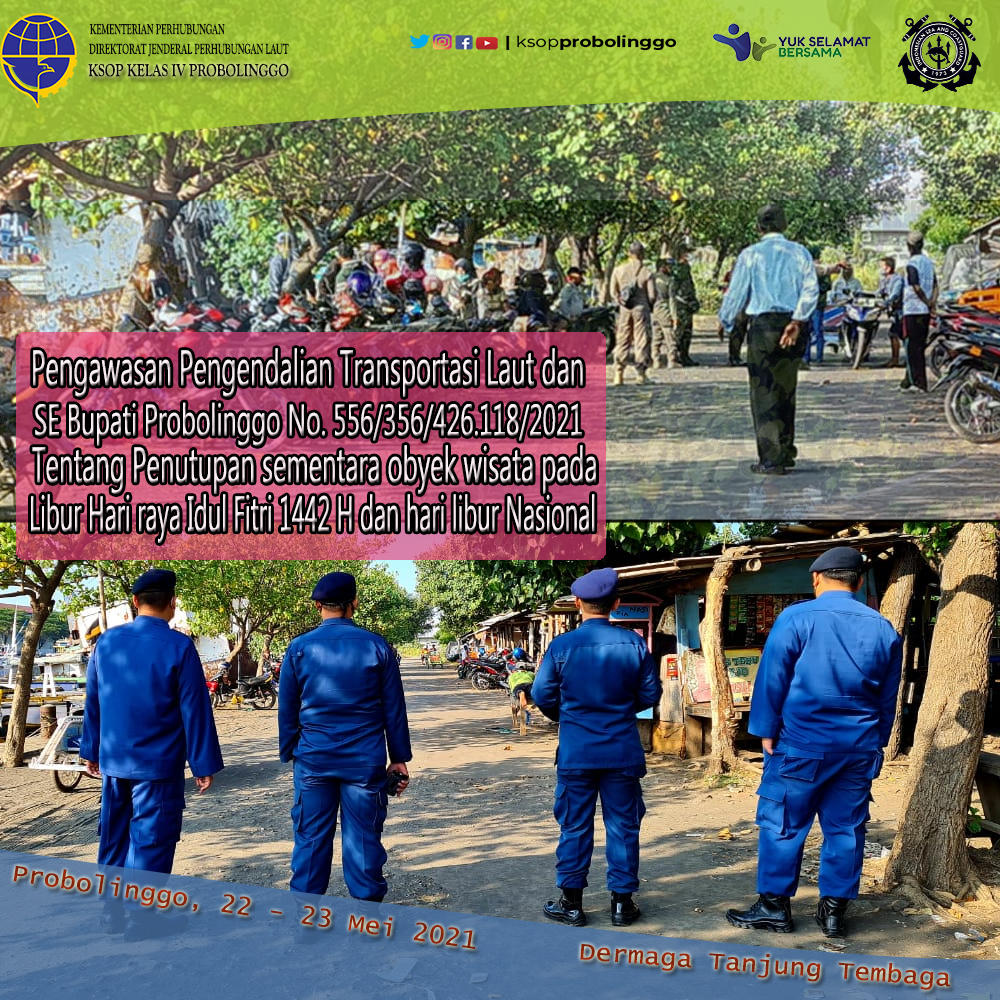 KSOP Kelas IV Probolinggo dan Instansi terkait melakukan pengawasan pemberlakuan SE Bupati Probolinggo no. 556/356/426.118/2021