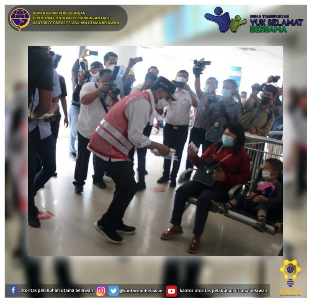 “Kunjungan Kerja Kemenhub di Stasiun KAI Medan”
