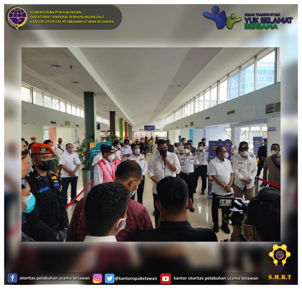 “Kunjungan Kerja Kemenhub di Stasiun KAI Medan”
