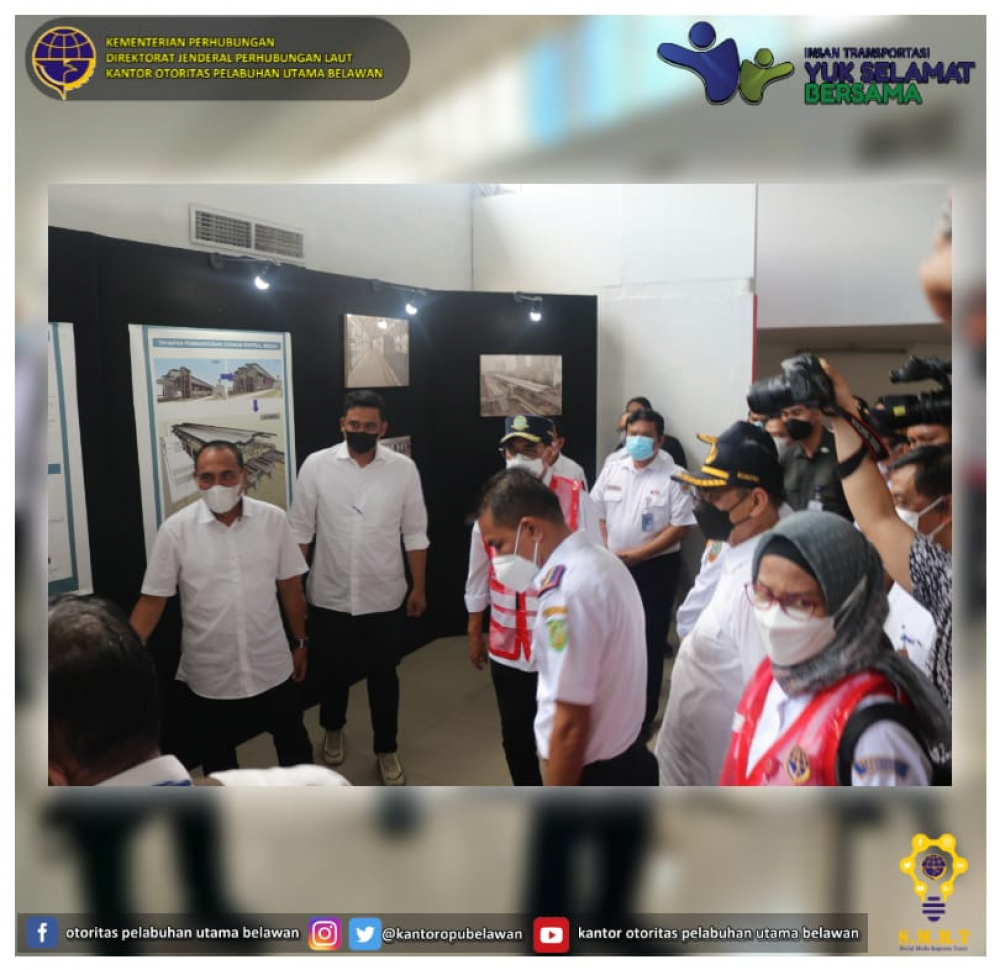 “Kunjungan Kerja Kemenhub di Stasiun KAI Medan”