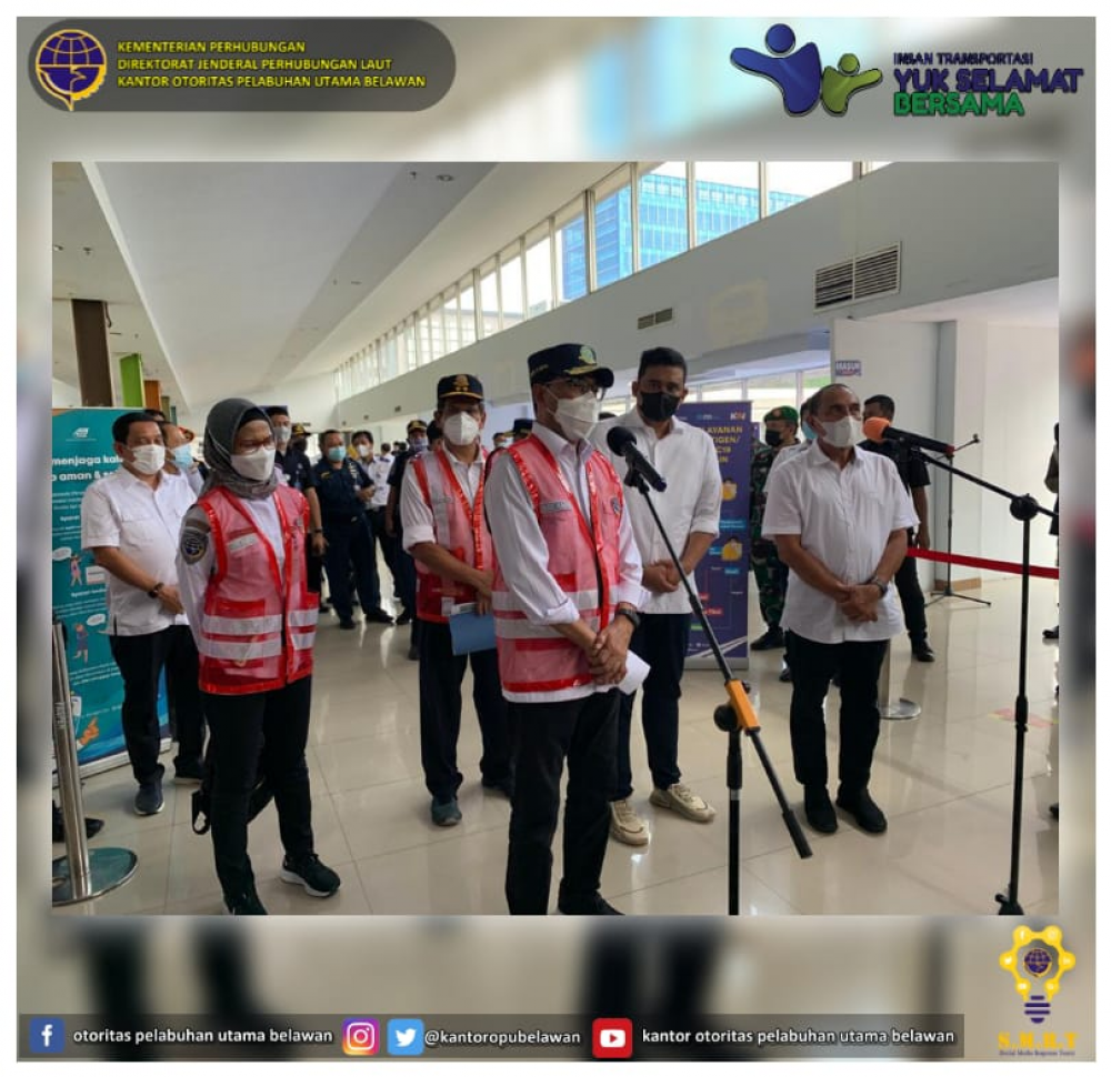 “Kunjungan Kerja Kemenhub di Stasiun KAI Medan”