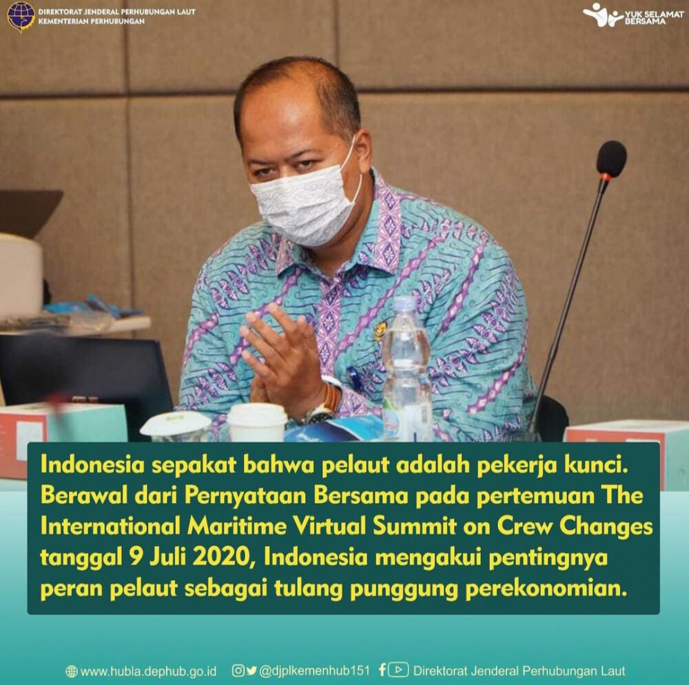 “Intersessional Discussion On Covid 19 : Pemerintah Indonesia Dukung Program Asean Tentang Kepelautan”
