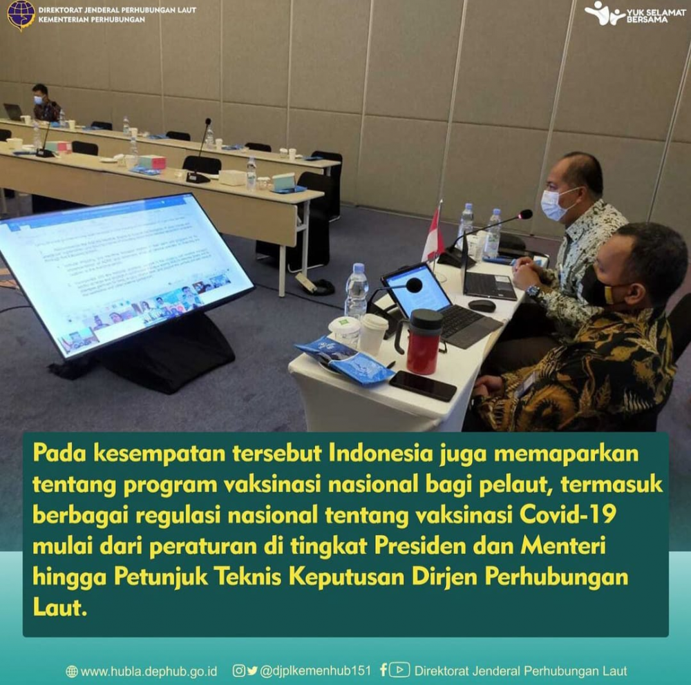 “Intersessional Discussion On Covid 19 : Pemerintah Indonesia Dukung Program Asean Tentang Kepelautan”
