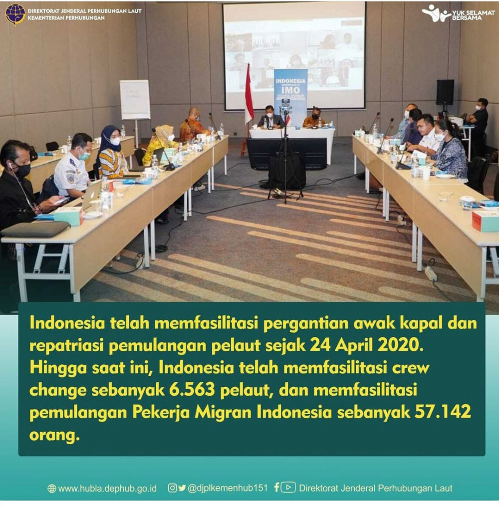 “Intersessional Discussion On Covid 19 : Pemerintah Indonesia Dukung Program Asean Tentang Kepelautan”