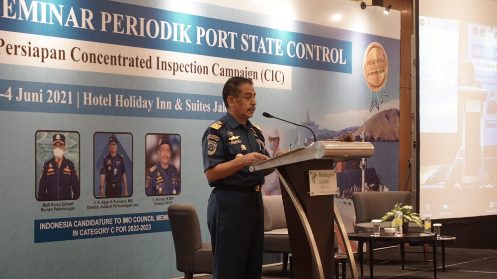 TINGKATKAN  KOMPETENSI PEMERIKSAAN KAPAL ASING KEMENHUB GELAR SEMINAR PERIODIK PSC  BAGI PSCO DAN MARINE INSPECTOR