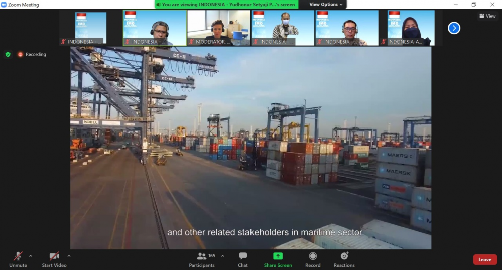 PERKEMBANGAN DIGITALISASI PELABUHAN DI INDONESIA DIPAPARKAN PADA SIDANG IMO FAL KE-45