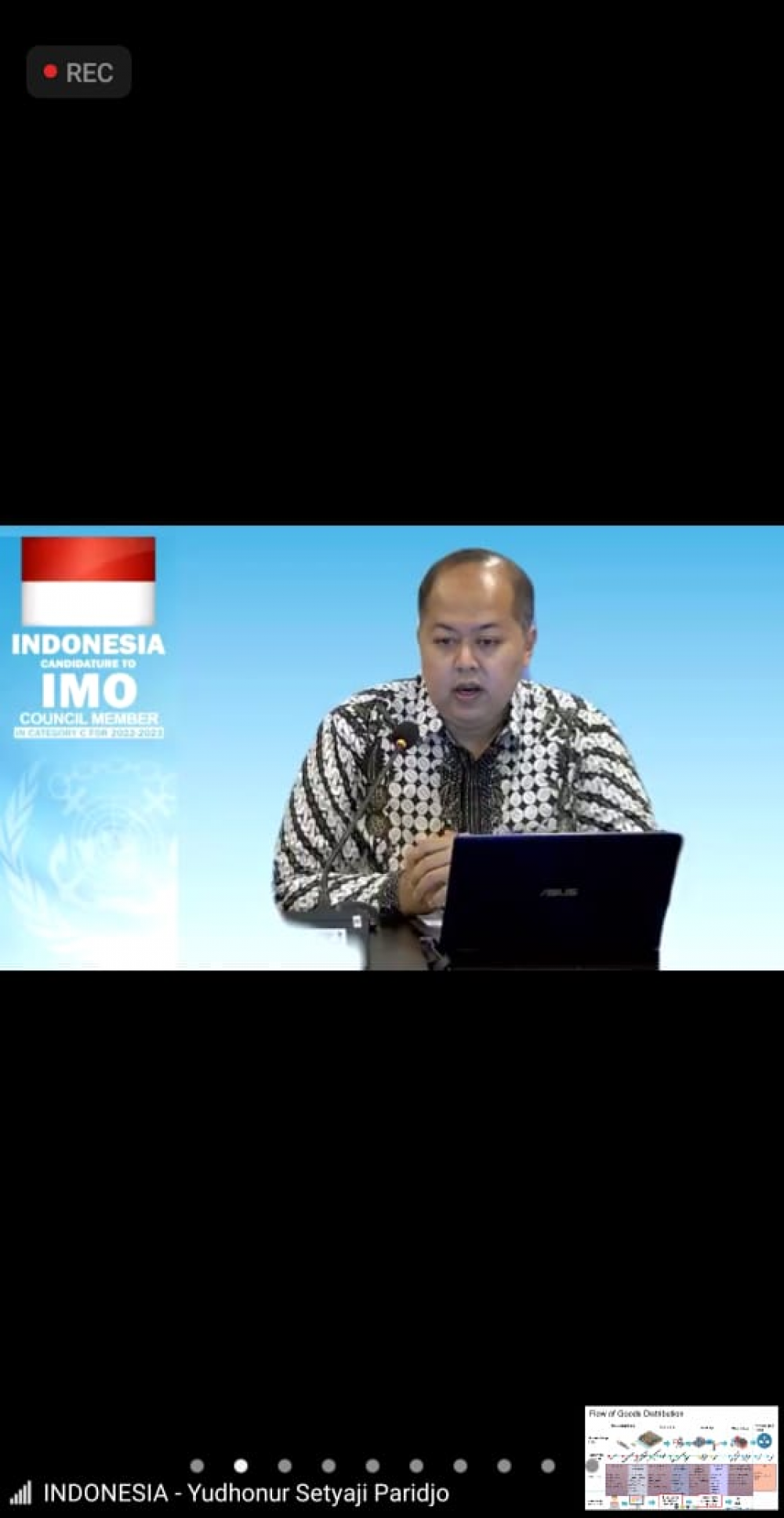 PERKEMBANGAN DIGITALISASI PELABUHAN DI INDONESIA DIPAPARKAN PADA SIDANG IMO FAL KE-45