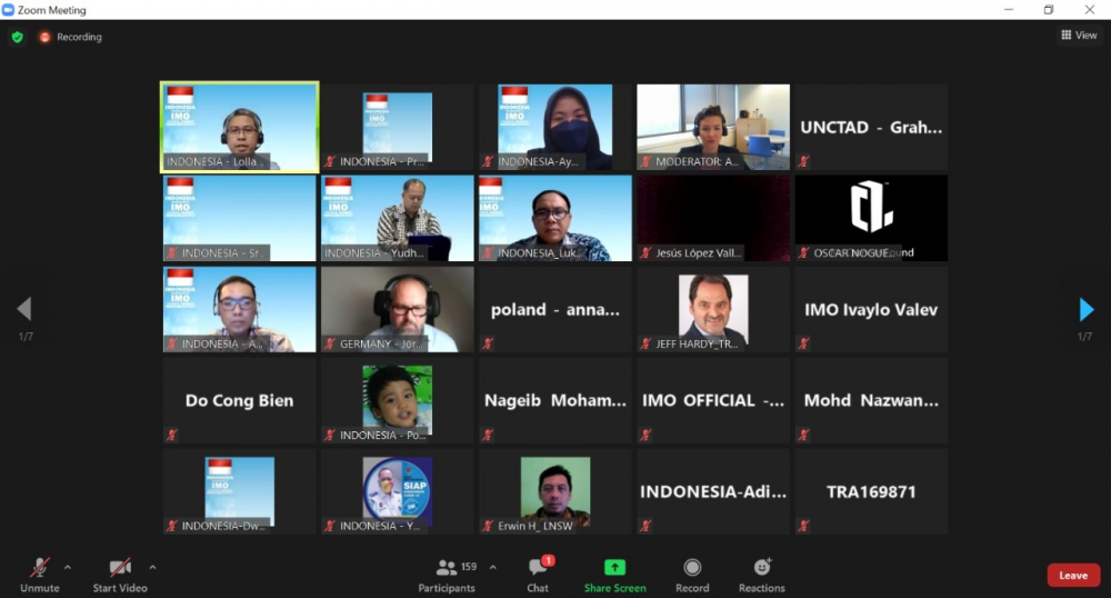 PERKEMBANGAN DIGITALISASI PELABUHAN DI INDONESIA DIPAPARKAN PADA SIDANG IMO FAL KE-45