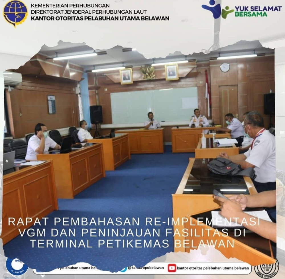 Rapat Pembahasan Reimplementasi VGM di Pelabuhan Belawan