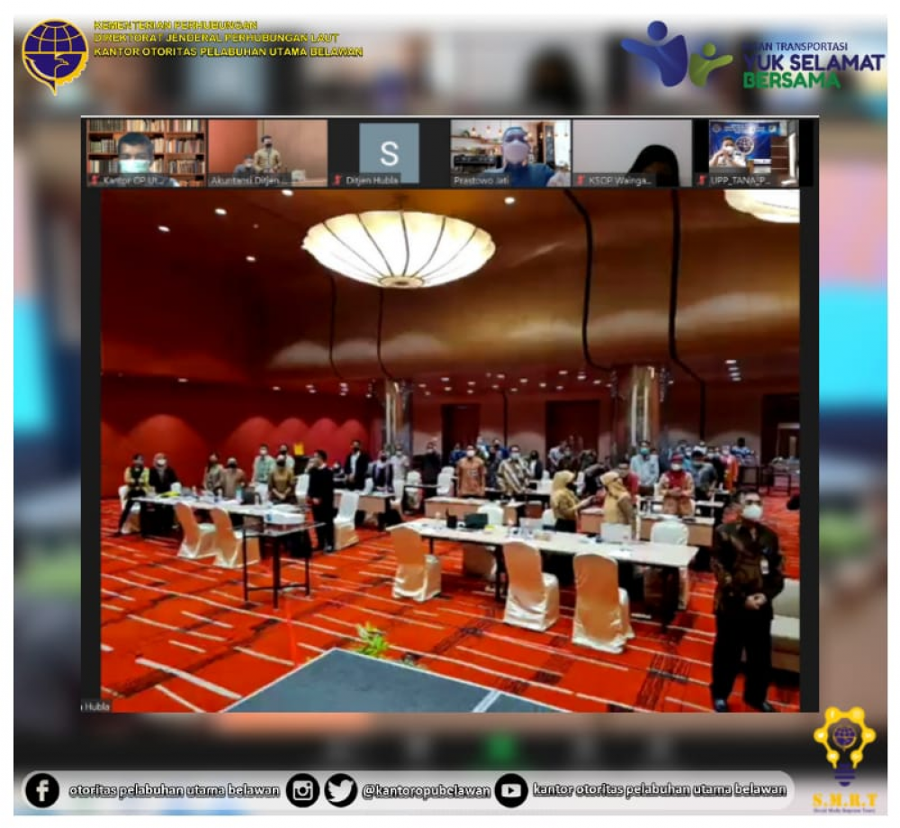 ”Rapat Pembukaan Penyusunan Laporan Keuangan Tahunan Tahun 2020 Audited BPK RI di Lingkungan Direktorat Jenderal Perhubungan Laut”