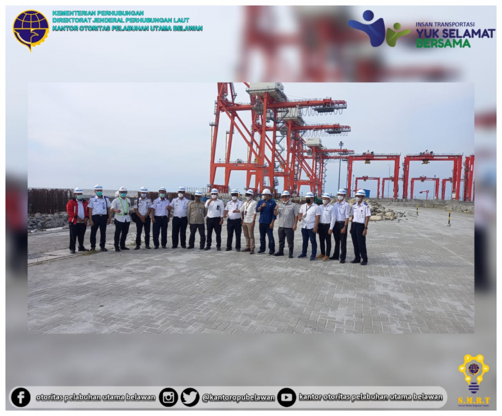 “Rapat Peninjauan Lapangan Tim Teknis Terpadu Pada Pekerjaan Pengerukan Alur dan Kolam Pelabuhan Belawan, Peninjauan Progres Pekerjaan Pemasangan Sheetpile dan Penimbunan di Samping CPO antar Pulau serta Pekerjaan Pemasangan Sheetpile di Fase 1 Belawan”