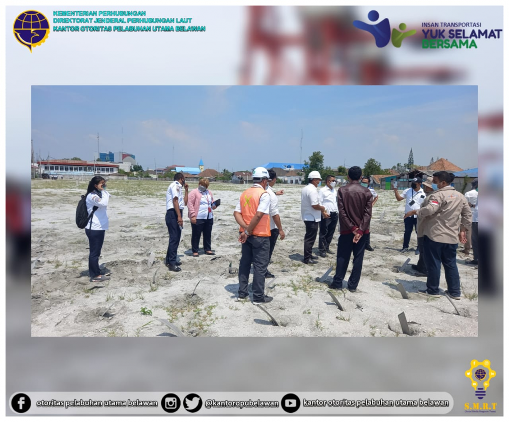 “Rapat Peninjauan Lapangan Tim Teknis Terpadu Pada Pekerjaan Pengerukan Alur dan Kolam Pelabuhan Belawan, Peninjauan Progres Pekerjaan Pemasangan Sheetpile dan Penimbunan di Samping CPO antar Pulau serta Pekerjaan Pemasangan Sheetpile di Fase 1 Belawan”