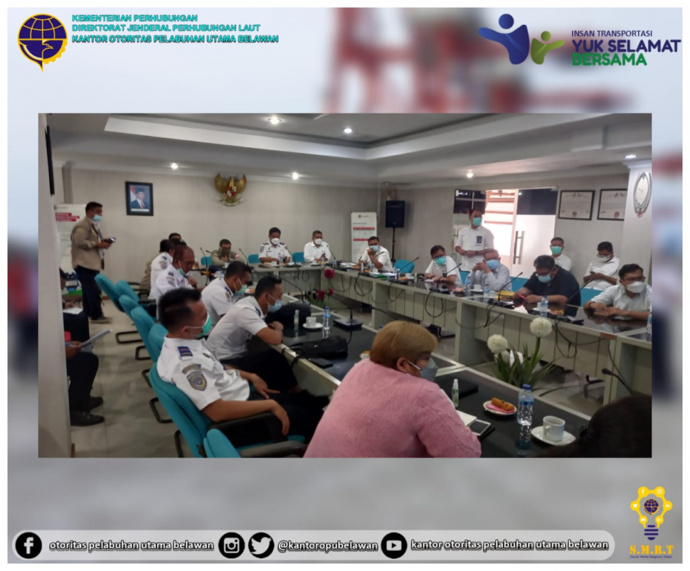 “Rapat Peninjauan Lapangan Tim Teknis Terpadu Pada Pekerjaan Pengerukan Alur dan Kolam Pelabuhan Belawan, Peninjauan Progres Pekerjaan Pemasangan Sheetpile dan Penimbunan di Samping CPO antar Pulau serta Pekerjaan Pemasangan Sheetpile di Fase 1 Belawan”