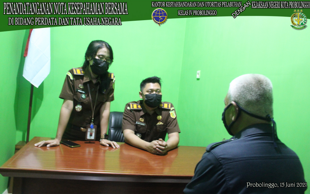 KSOP KELAS IV MELAKSANAKAN PENANDATANGAN NOTA KESEPAHAMAN BERSAMA BIDANG PERDATA DAN TATA USAHA NEGARA DENGAN KEJAKSAAN NEGERI KOTA PROBOLINGGO