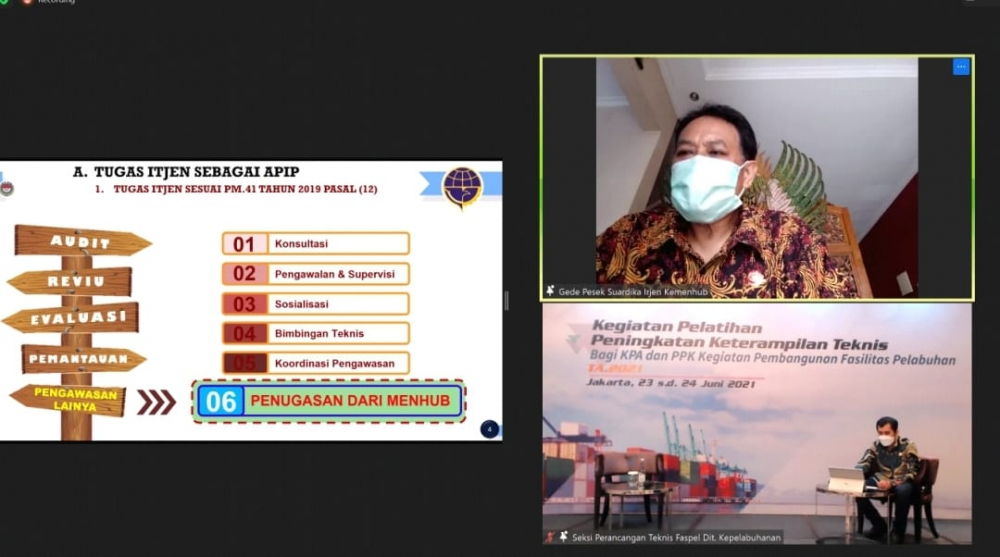 KEMENHUB TINGKATKAN KOMPETENSI PEJABAT KPA DAN PPK KEGIATAN PEMBANGUNAN FASILITAS PELABUHAN MELALUI PELATIHAN KHUSUS