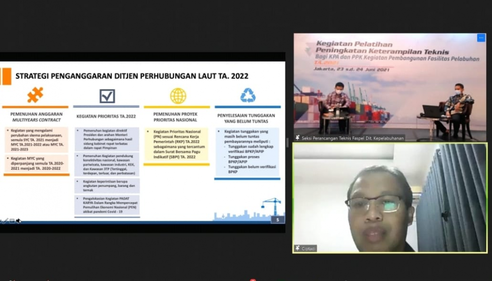 KEMENHUB TINGKATKAN KOMPETENSI PEJABAT KPA DAN PPK KEGIATAN PEMBANGUNAN FASILITAS PELABUHAN MELALUI PELATIHAN KHUSUS