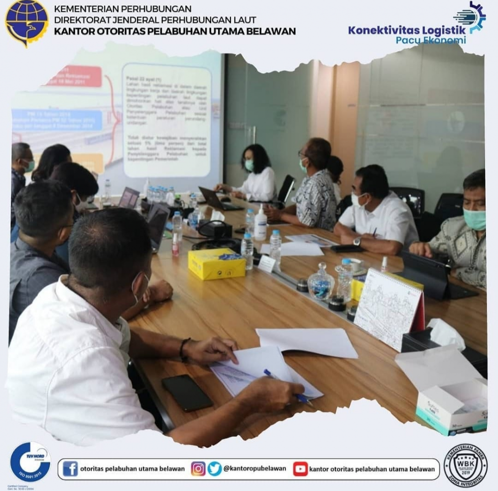 PT. Pelabuhan Indonesia I (Persero) Serahkan Lahan Hasil Reklamasi TPK Belawan Fase 2 Sebesar 5%