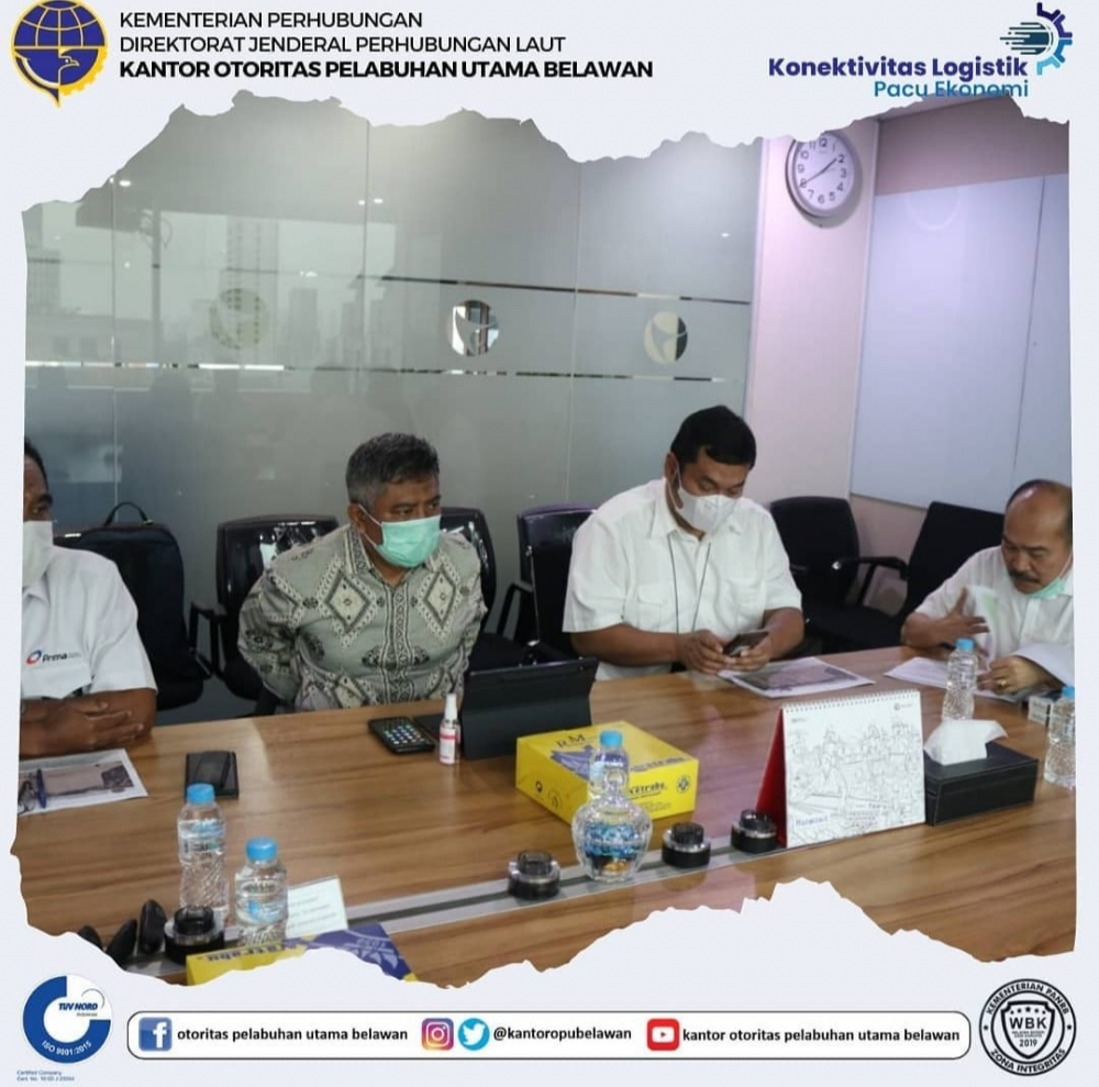 PT. Pelabuhan Indonesia I (Persero) Serahkan Lahan Hasil Reklamasi TPK Belawan Fase 2 Sebesar 5%