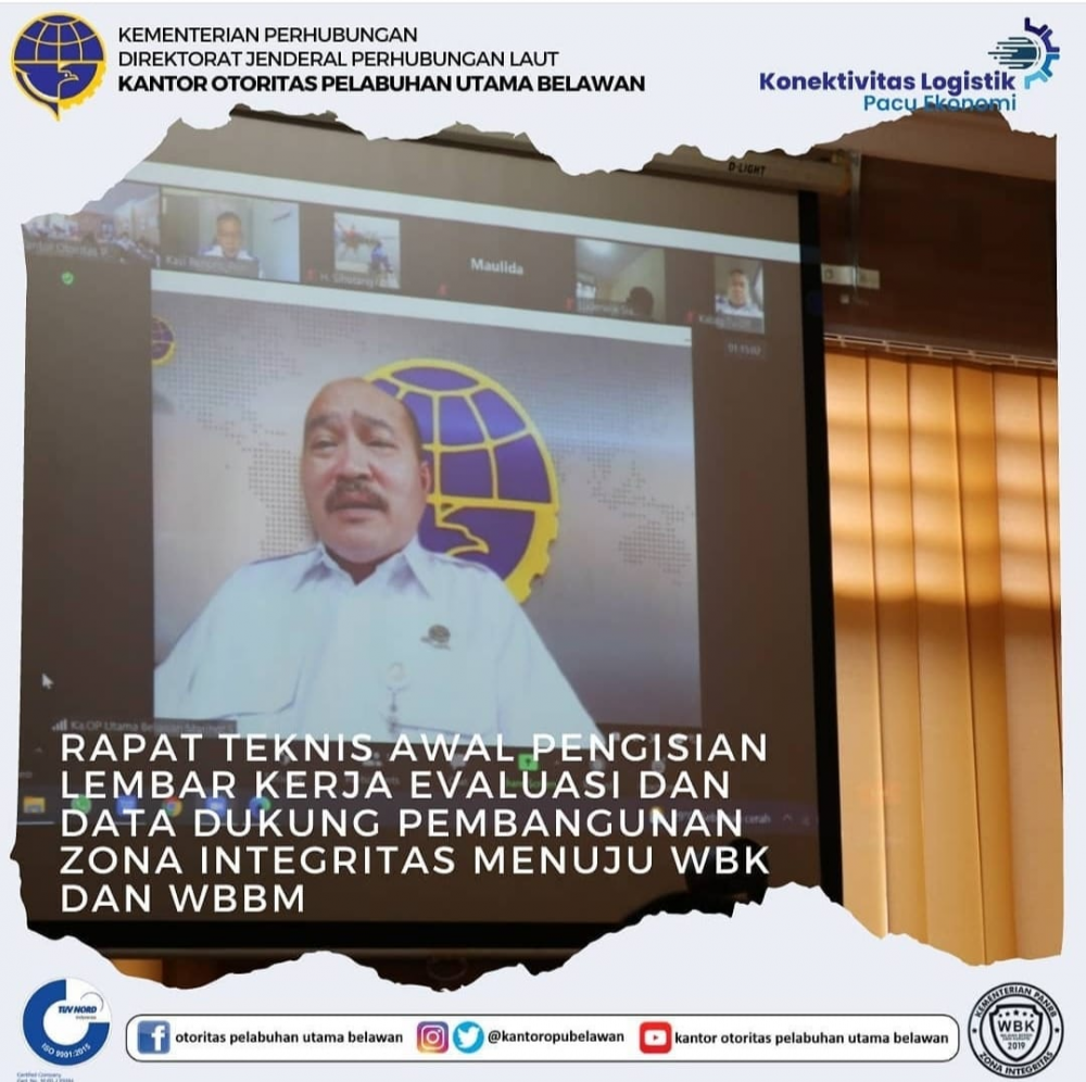 Rapat Teknis Penilaian Awal Pengisian Lembar Kerja Evaluasi dan Data Dukung Pembangunan Zona Integritas Menuju WBK dan WBBM