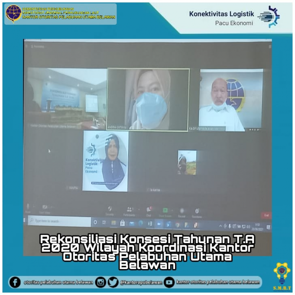 ”Rekonsiliasi Konsesi Tahunan T.A 2020 Wilayah Koordinasi Kantor Otoritas Pelabuhan Utama Belawan”