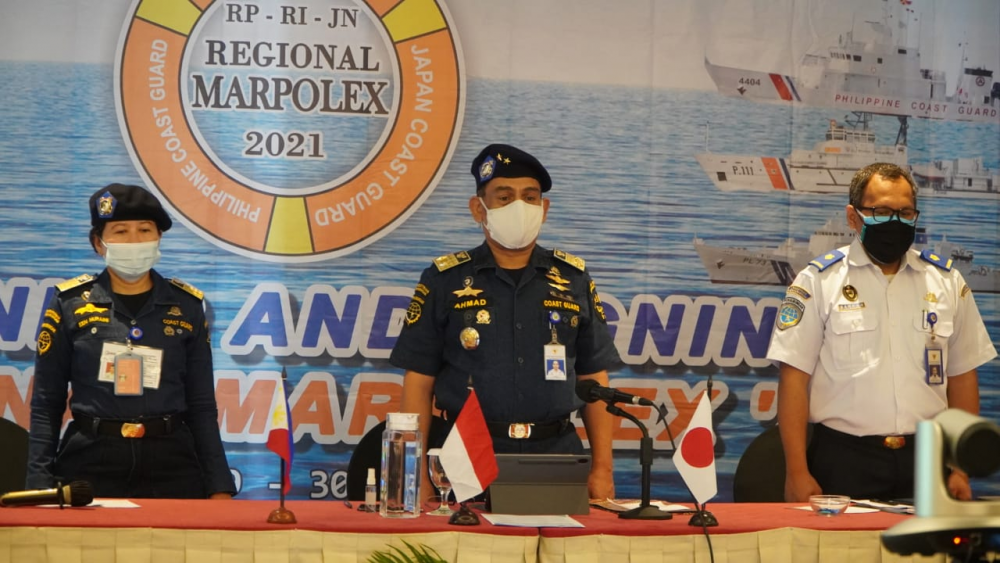JELANG REGIONAL MARPOLEX 2022, KPLP GELAR PLANNING AND SIGNING REGIONAL MARPOLEX 2021 BERSAMA COAST GUARD FILIPINA DAN JEPANG