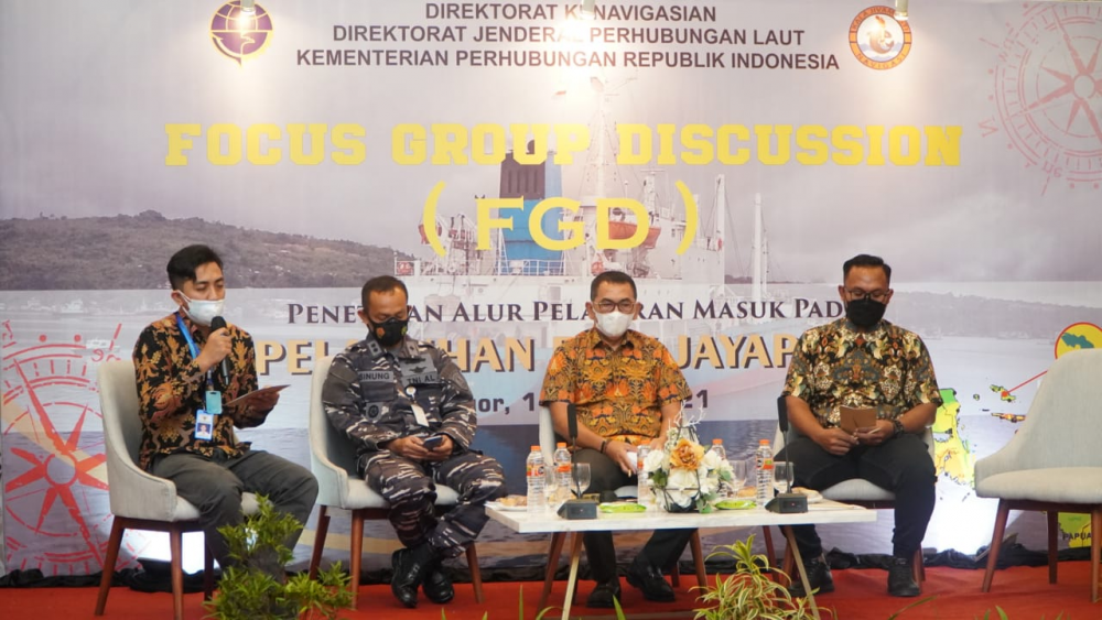 DUKUNG UPAYA PENGEMBANGAN POTENSI PERIKANAN DAN KELAUTAN DI BIAK NUMFOR, KEMENHUB GELAR FGD PENETAPAN ALUR PELAYARAN MASUK PELABUHAN BIAK PAPUA