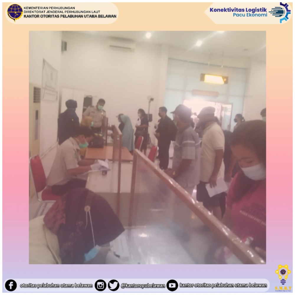 "Keberangkatan Kapal KM. Kelud di Terminal Bandar Deli Belawan”