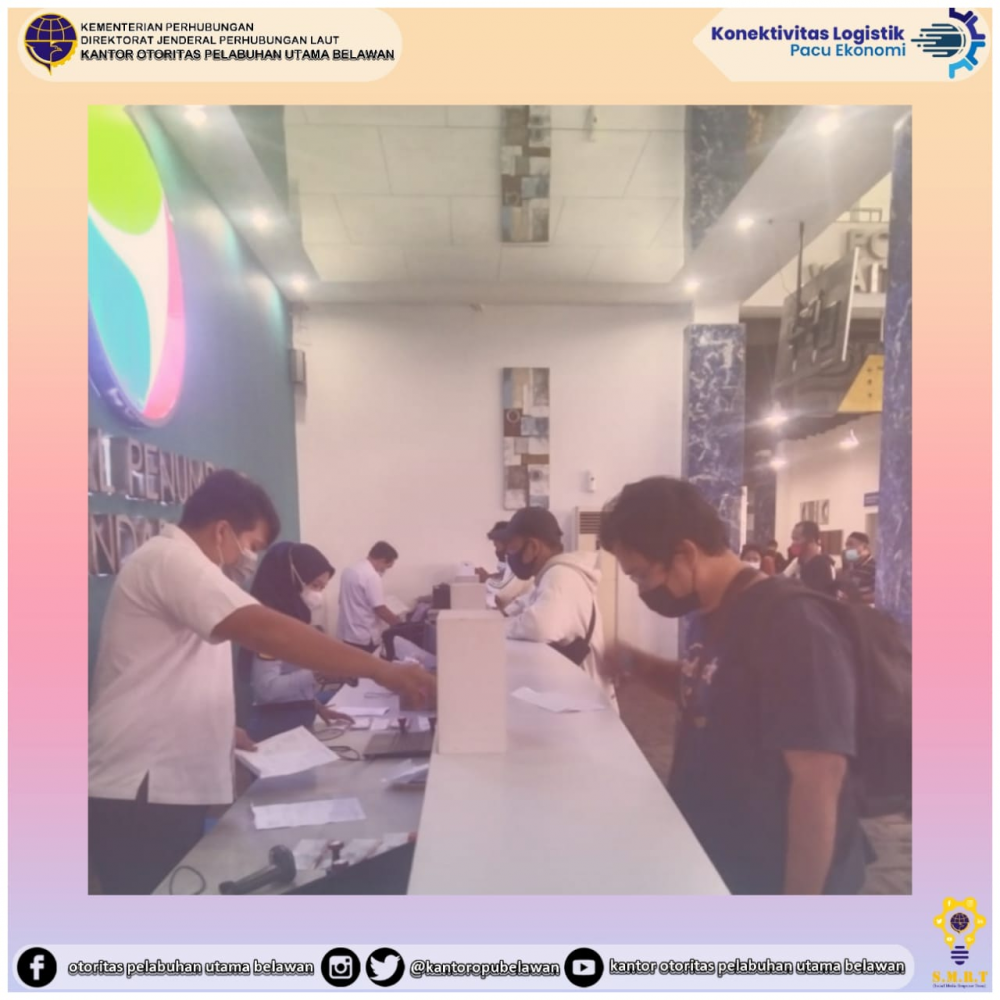 "Keberangkatan Kapal KM. Kelud di Terminal Bandar Deli Belawan”