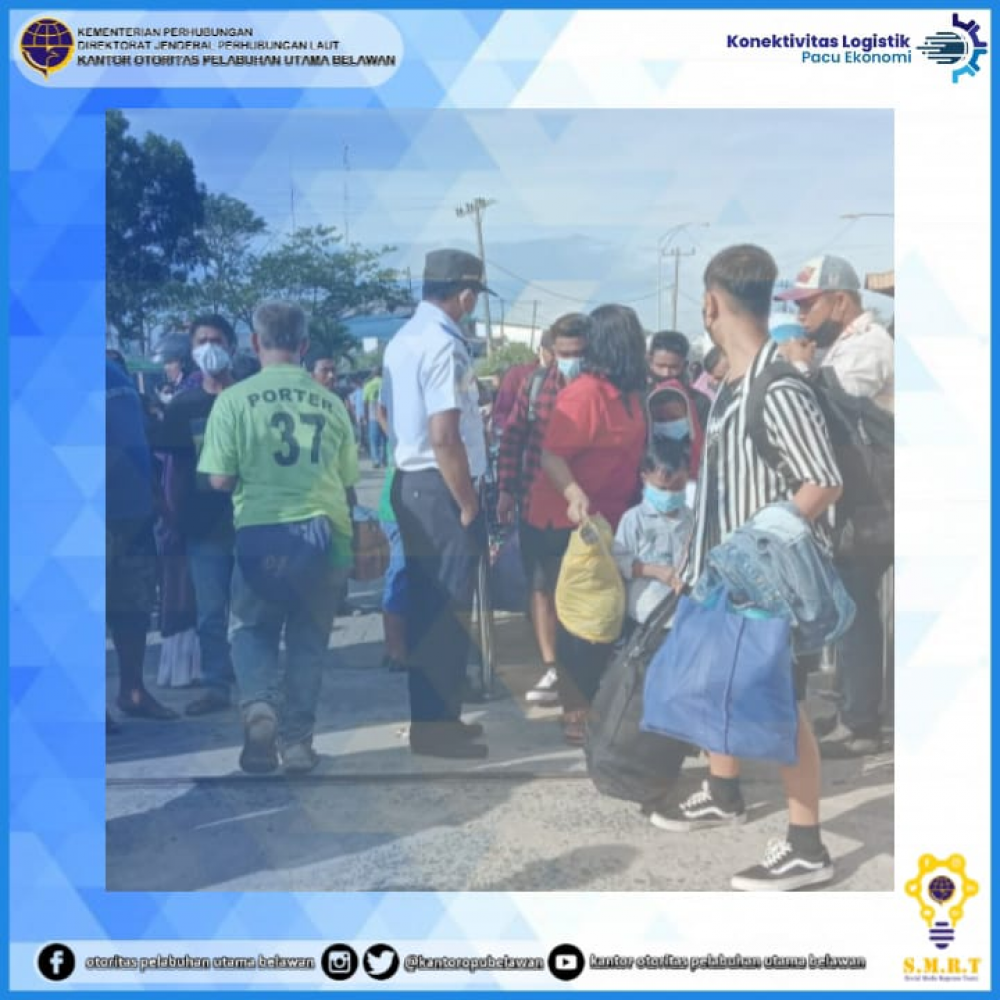 ”Keberangkatan Kapal KM. Kelud di Terminal Bandar Deli Belawan”