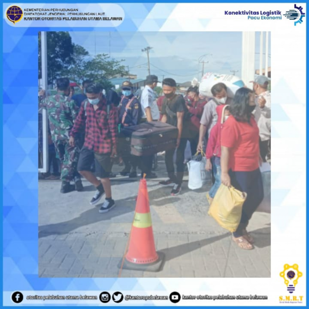 ”Keberangkatan Kapal KM. Kelud di Terminal Bandar Deli Belawan”
